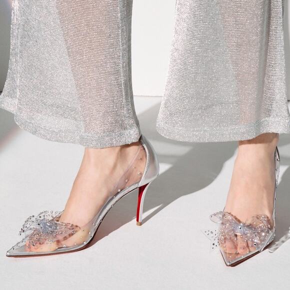 Christian Louboutin Shoes - Christian Louboutin Jelly Strass Heels Pumps Size 38.5